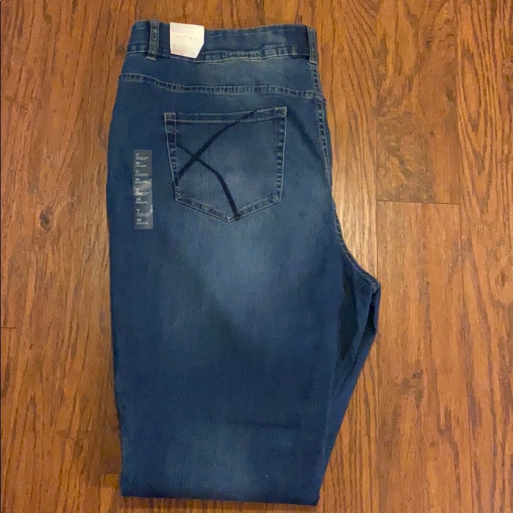 Lane Bryant boot cut jeans with t3 technology
